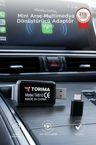Özel Üretim Mini Araç Multimedya Dönüştürücü Adaptör Tab10 2ın1 Tekli Ürün Taşıt Eşyası Diğer