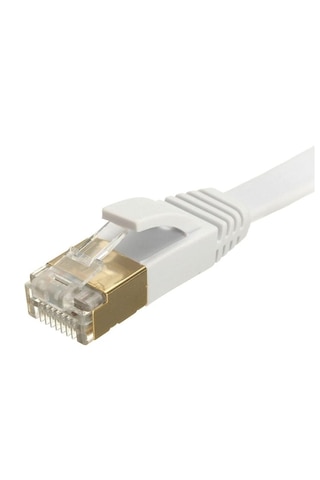 Cat6 Ethernet Rj45 Modem İnternet Kablosu Slim Flat Kablo 10metre
