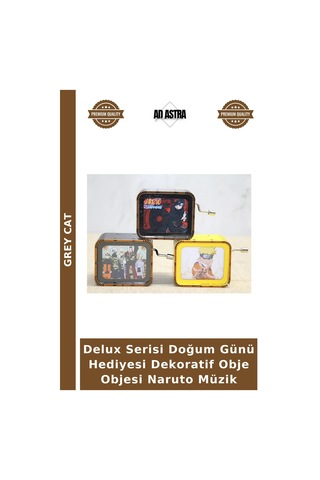 Delux Serisi Doğum Günü Hediyesi Dekoratif Obje Objesi Naruto Müzik