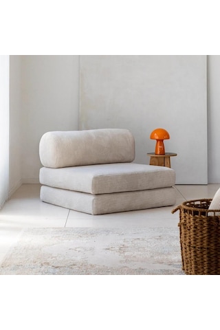 Modüler Legom Tekli Koltuk Krem
