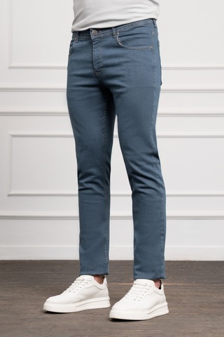 Erkek Marine Jean Slim Fit Dar Kesim Pantolon 25ms003019210 Marine Marine