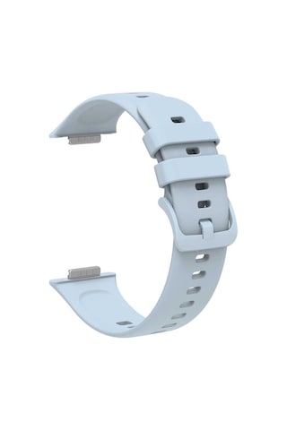 Ekılıf - Huawei Watch Fit 2 Uyumlu - Kordon Silikon Kordon Krd-43 - Mavi Açık