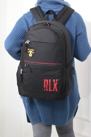 Konfores 1169 Unisex Anatomik Sırt Çantası-Siyah Kırmızı