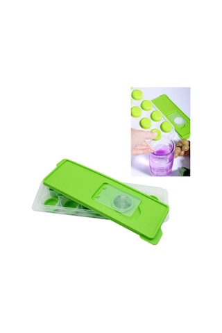 River World Silikon Tabanlı Kapaklı Yapışmaz 12'li Plastik Küp Buz Kalıbı