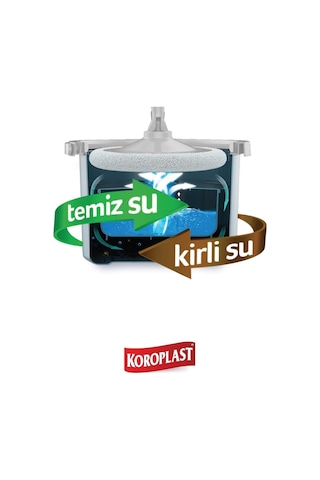 Koroplast Kirli ve Temiz Suyu Ayıran Temizlik Seti