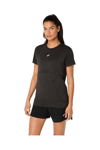 Asics Road Seamless Ss Top Kadın Siyah Kısa Kollu Tshirt 2012d292-001 Siyah
