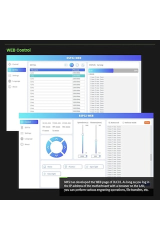 Mufunye Twotrees Mks Dlc32 V2.1 32-bit Cnc Lazer Engraver Ana Kartı, Esp32 Mcu, 4 Eksen, 20w Lazer Desteği, Grbl Firmware