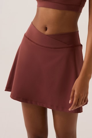 Los Ojos X Ece Bordo 2 Katmanlı Tenis Eteği Skort Bordo Bordo