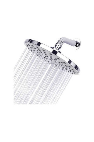 Novahub Yüksek Basınçlı 8 Yuvarlak Duş Başı - Korozyona Dayanıklı, G1/2 Bağlantı, Kolay Temizlenir Abs Malzeme Diğer