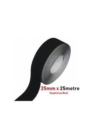 Segnan Siyah Merdiven Ve Zemin Kaydırmaz Kaymaz Bant 25mm X 25mt