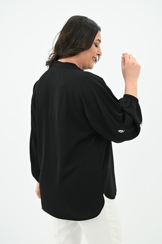 Kadın Nakış Detaylı Uzun Kollu Bluz 1715-24 001