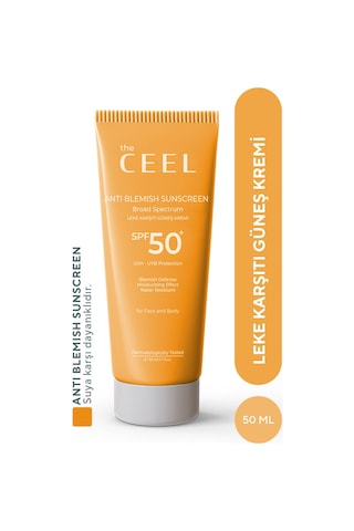 The Ceel Leke Karşıtı Tüm Ciltler Için Yüksek Korumalı Spf 50+ Güneş Kremi Glutatyon Etkili 50 ml