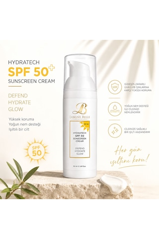 Lumine Belle Hydratech Spf 50 Sunscreen Cream - Defend- Hydrate- Glow