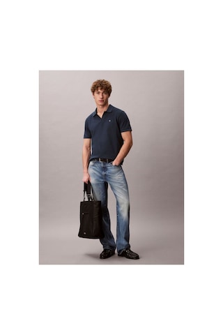 Calvin Klein Erkek Normal Kesim Pamuklu Kısa Kollu Lacivert Polo Yaka T-shirt-16176 Lacıvert