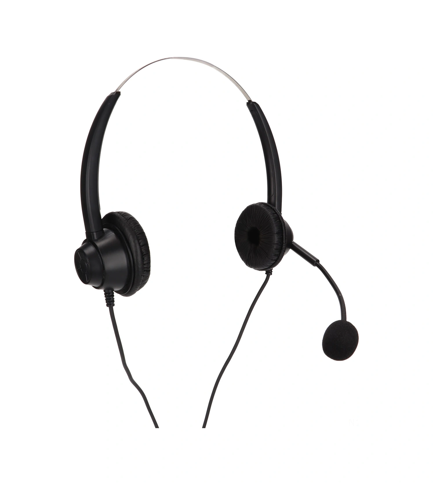 Vkemall H360d-pc İkili Kulaklı Müşteri Hizmeti Kulaklığı, Gürültü Engelleme Mikrofonlu, 3 Bölümlü Çift 3.5mm Soketli, Siyah, Ofis/çağrı Merkezi İçin