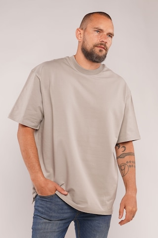 Gabria Bisiklet Yaka Erkek T-shirt Gri