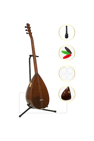 Yankı Yb-40mp Kısa Sap Bağlama Profesyonel Maun Saz Kılıf, Tel, Mızrap Hediyeli - 86972016234