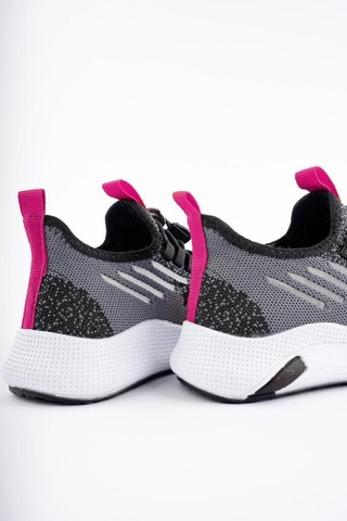 Tutinom 507-24 Triko Sneaker Kız Çocuk Ayakkabı Siyah Pembe 26-30 Siyah
