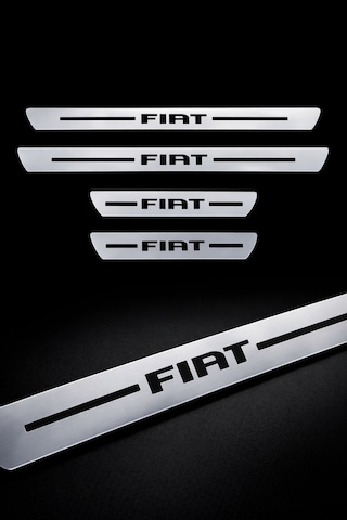 Fiat Uyumlu Özel Kapı Eşik Yazısı Krom
