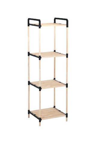 Nr 03 4 Katlı Masif Ahşap Raf Ahşap