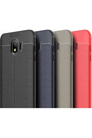 Samsung Uyumlu Galaxy J4 Kılıf Zore Niss Silikon Kapak Gri