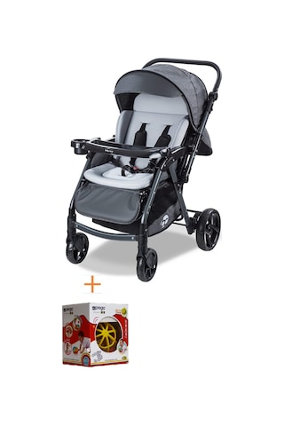 Baby Care Çift Yönlü Alüminyum Kalın Iskelet Bebek Arabası Oyuncak Hediyeli