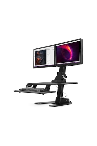 Dark DK-AC-WS20 Çift Monitör Destekli Masaüstü İş İstasyonu Monitör Kolu