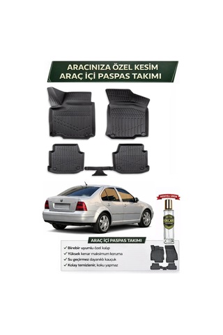Volkswagen Bora 2004 Model Aracınıza Özel Üretim Esnek Kauçuk Paspas Takımı