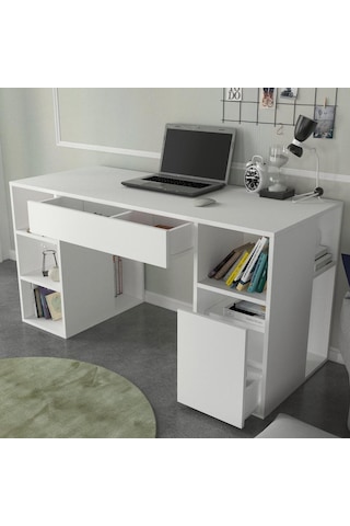 Dekorister Diamond Çalışma Masası Beyaz - 145 Cm