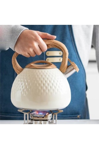 Modern Tasarım Düdüklü Kettle 3l Paslanmaz Çelik Ergonomik Su Isıtıcı Çaydanlık Islıklı Diğer