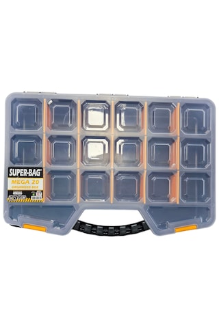 Super Bag Mega 20 Bölmeli Organizer Kutu 20 Bölmeli