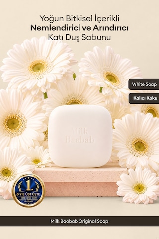 Bitkisel İçerikli Yoğun Nemlendirici Ve Arındırıcı Duş Sabunu Mılk Baobab Original Soap White Soap Vanilya