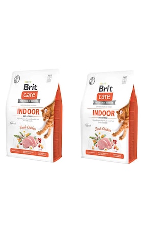 Care Indoorıcı Ev Kedileri İçin Tahılsız Yetişkin Kedi Maması 2kg X 2 Adet
