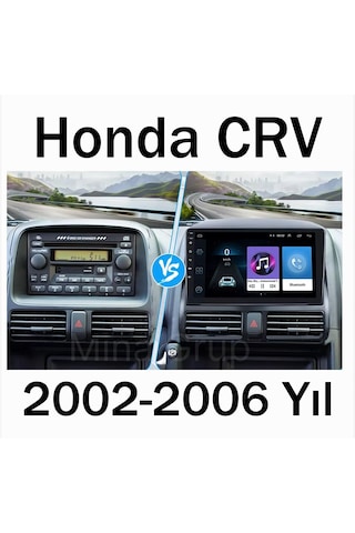 Honda Cr-v 2002-2006 Android Multimedya Ekran 1gb Ram 16gb Hafıza Carplay Android Auto Geri Görüş Kamerası Hediyeli 9"
