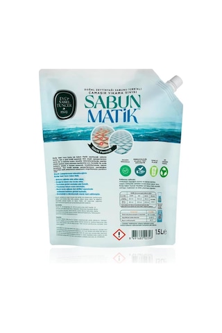 Eyüp Sabri Tuncer Sabun Matik Doğal Zeytinyağlı Çamaşır Yıkama Sıvısı Siyahlar 1,5 Lt