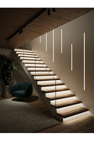 16 Basamak Led Profil Aydınlatma Takip Sistemi Günışığı