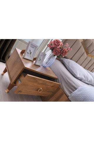 Cenevre Komodin Ceviz Kahverengi