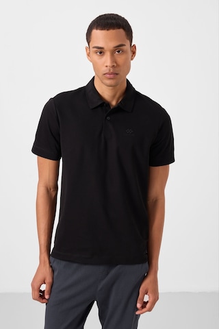 Tommylife Standart Fit Basic Polo Yaka 2li Paket Siyah-beyaz Erkek T-shirt - 87748 Siyah-Beyaz