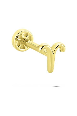 Glorria Altın Koç Burcu Tragus Piercing Çok Renkli