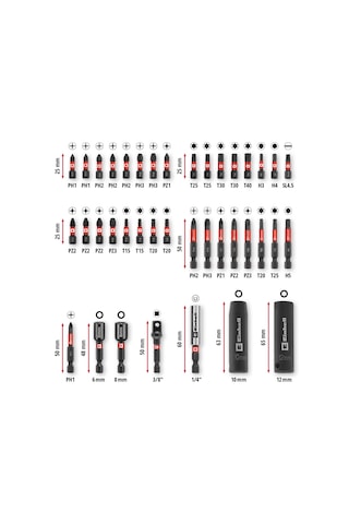 Einhell M-CASE 39 Parça Bits Uç ve Soket Seti - 49109220