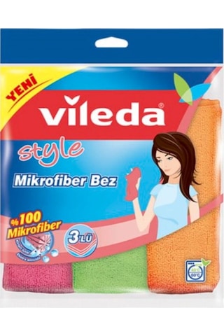 Vileda Mikrofiber Colors Temizlik Bezi 2 x 3'lü