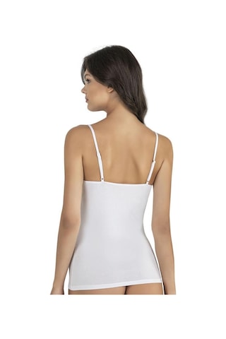 Fabony Bayan Modal İp Askılı Atlet 1210 Beyaz