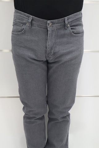 Denim Cartel Dmctekstil Erkek Gri Yüksek Bel Rahat Kalıp Boru Paça Jean Pantolon Gri