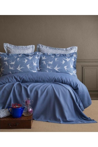 Apricitas Home Çift Kişilik Bambu Pike Set Freely İndigo