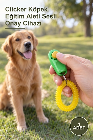 1 Adet Clicker Köpek Eğitim Aleti Sesli Onay Cihazı