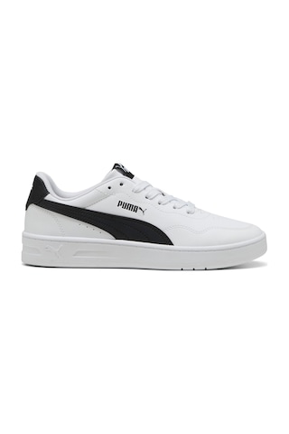Puma Court Lally Beyaz Kadın Sneaker Beyaz-sıyah Beyaz - Siyah