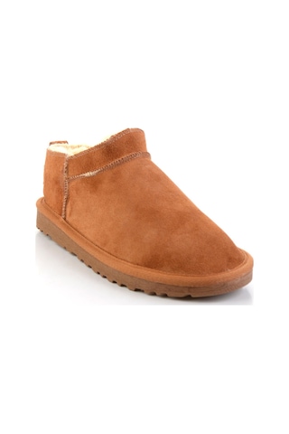 Bambi Taba Bej Hakiki Deri Kadın Bot & Bootie K02653018002 Taba