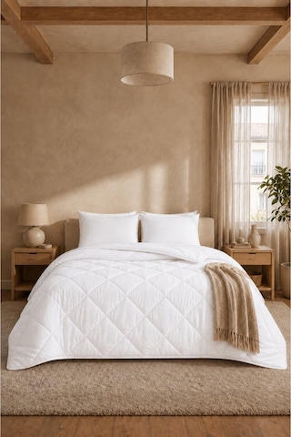 Formeya Beyaz Tek Kişilik Yastık ve Yorgan Seti 155X215