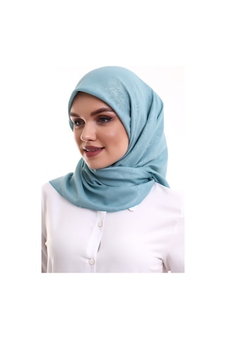 Kofra Desenli Baş Örtü - Turkuaz