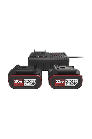 Kress Kad21 20volt 4.0ah Li-ıon Krosspack 2 Adet Akü Ve Akü Şarj